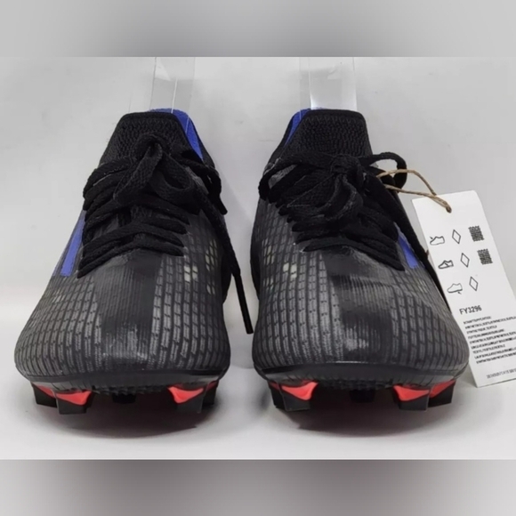 Adidas X SpeedFlow.3 FG Low Mens Soccer Cleats Black Blue FY3296 Size 5 New - Picture 8 of 12